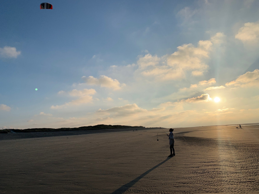 Drachensteigen lassen auf Langeoog 1