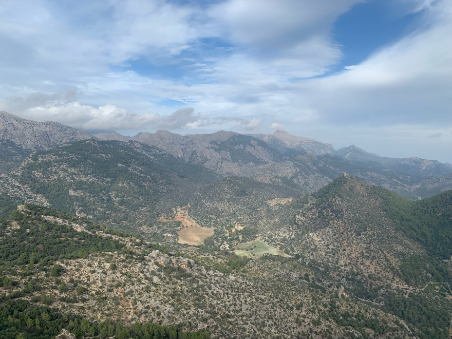 Wanden auf Mallorca Castell Alaro Aussicht vom Castell Alaro6